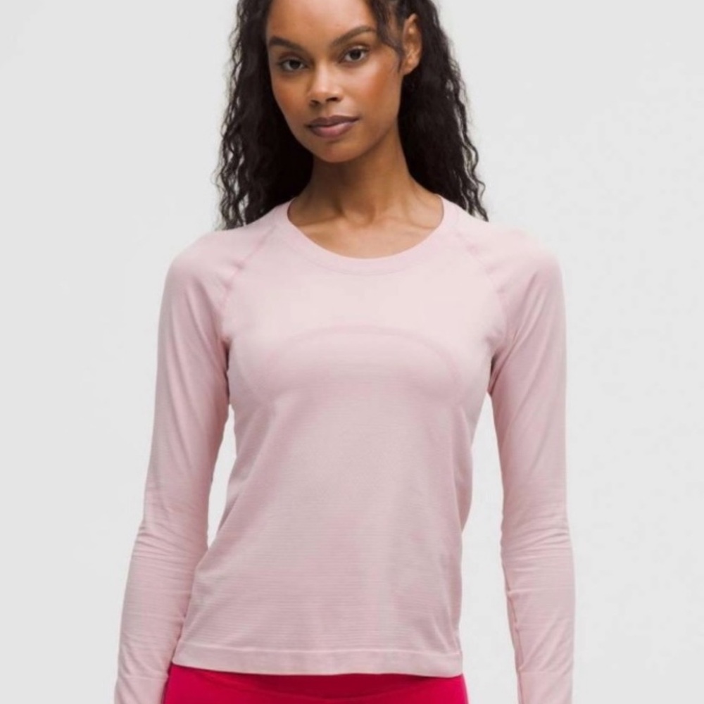 Lululemon Athletic Swiftly Tech Long Sleeve 2.0 Pink Haze NWT size 0